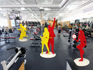PLV pour salles de musculation