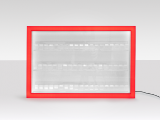 Стелаж за цигарени кутии с LED осветление